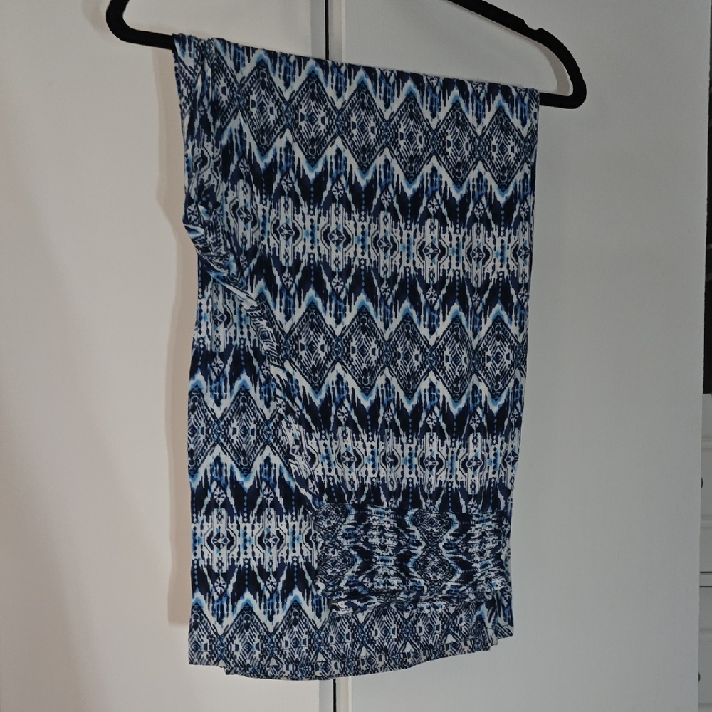 Maurices Navy and White Palazzo Pants